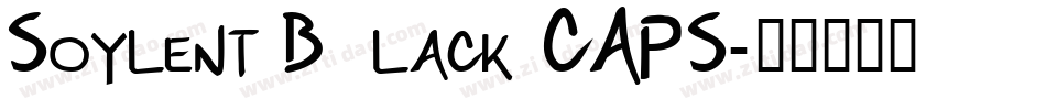 Soylent Black CAPS字体转换